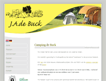 Tablet Screenshot of campingdebuck.nl
